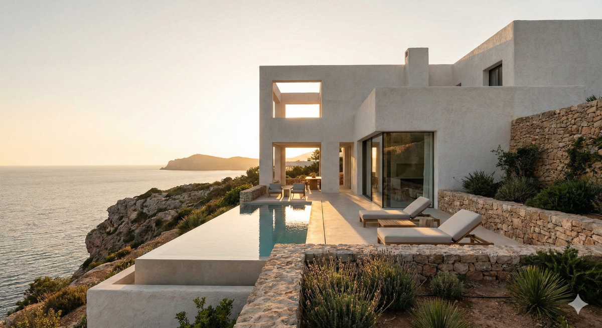 Minimalist Ibiza Villa Architecture